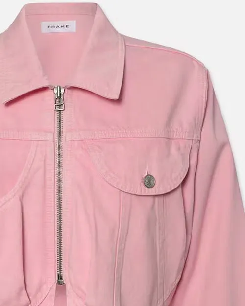 FRAME | Heart Jacket | Washed Dusty Pink