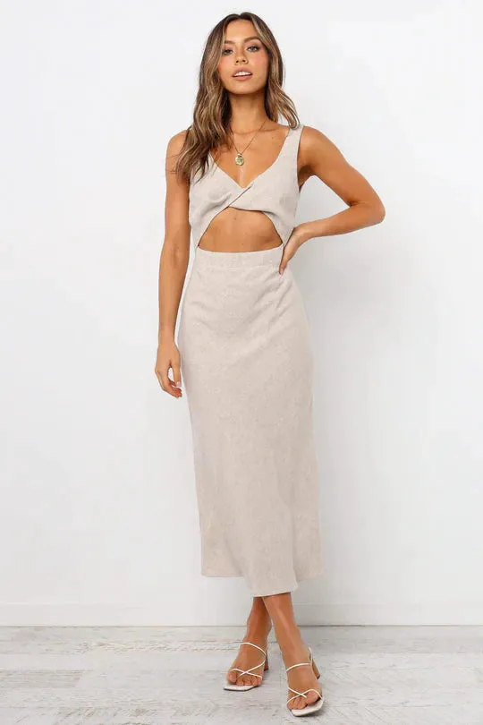 Galla® | Midi Dress In A Wrap Style