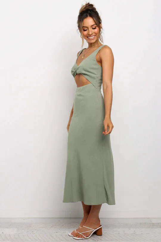 Galla® | Midi Dress In A Wrap Style