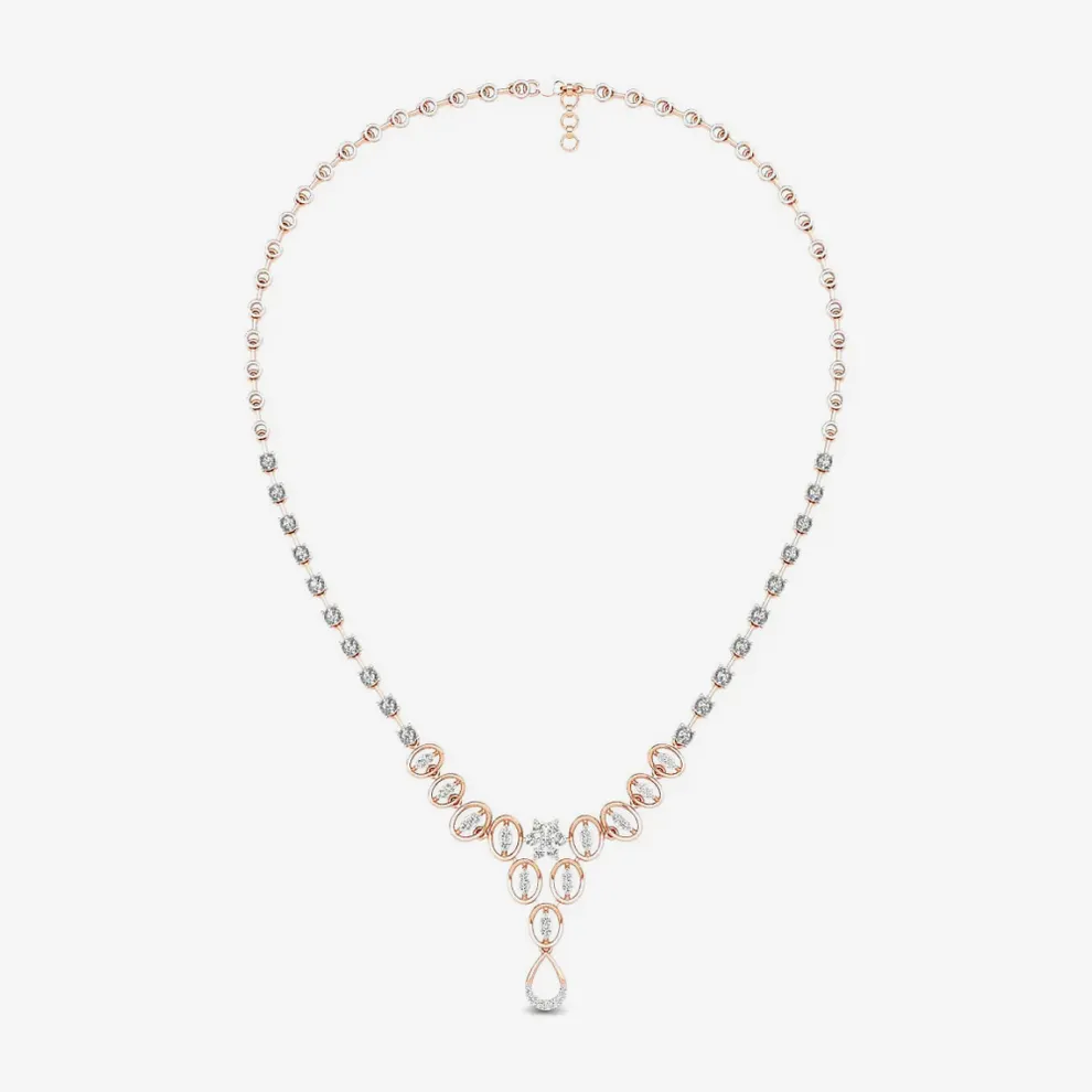 Golds With Diamonds Necklaces