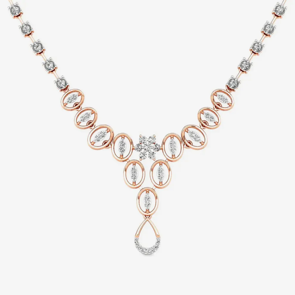Golds With Diamonds Necklaces