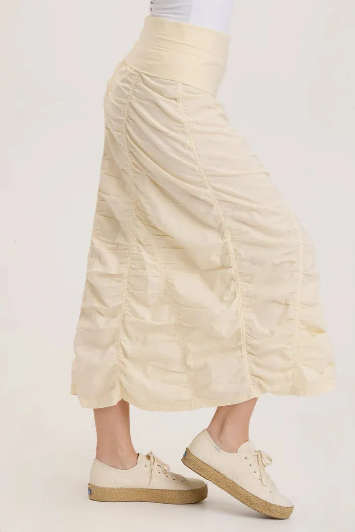Gored Peasant Skirt - Toasted Almond