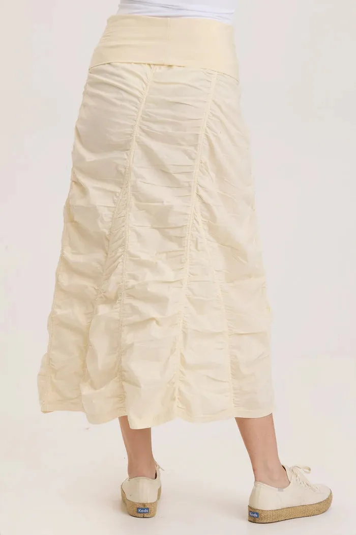 Gored Peasant Skirt - Toasted Almond