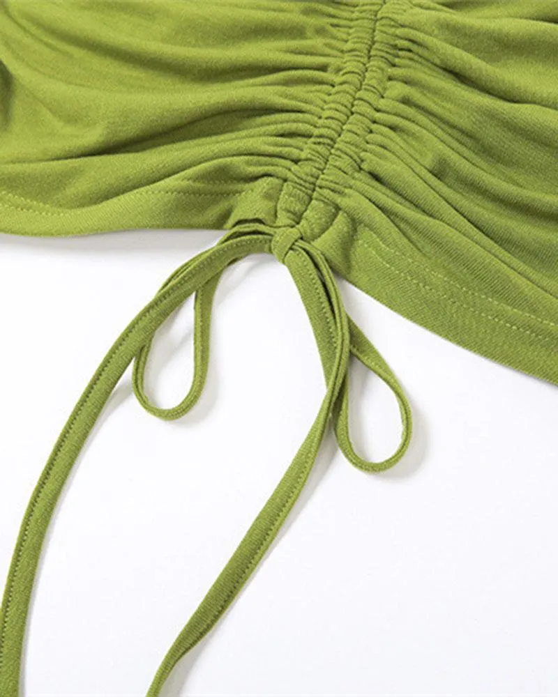 Grassland Mesh Sleeves with Halter Top
