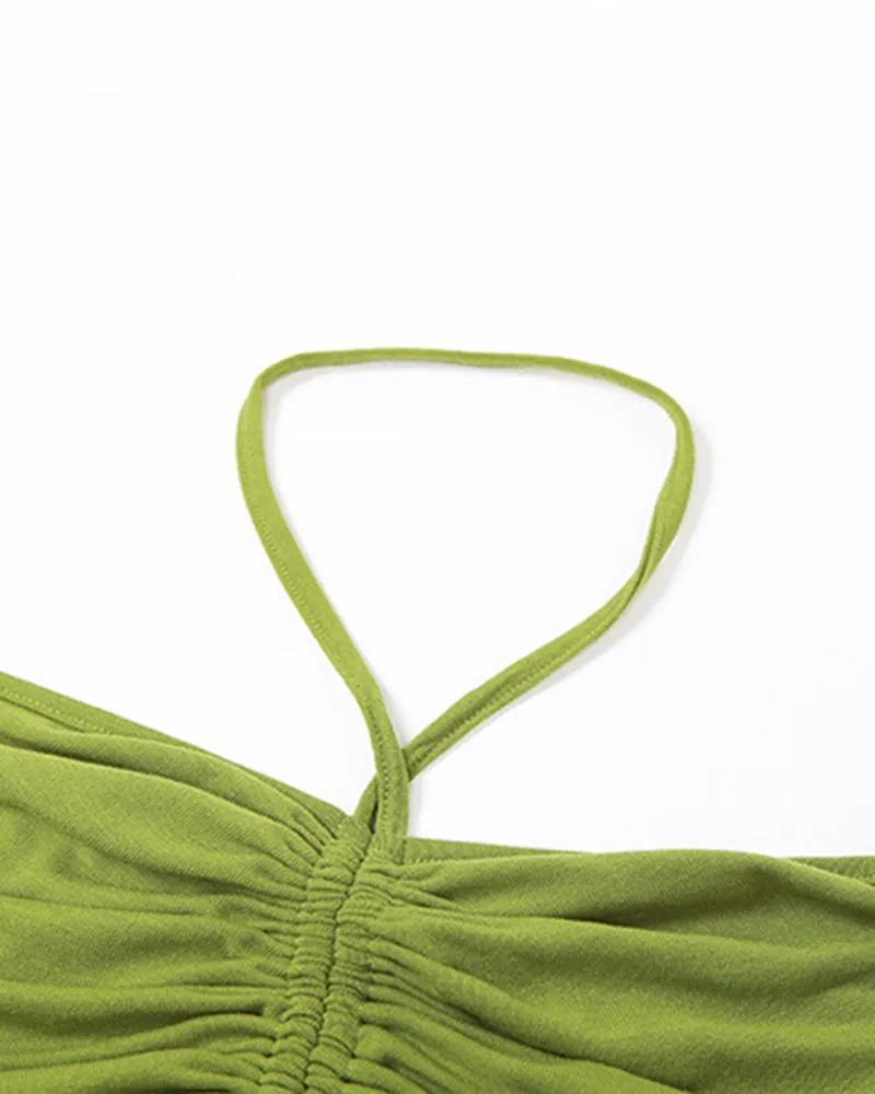 Grassland Mesh Sleeves with Halter Top