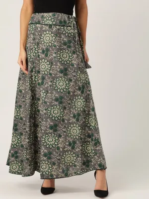 Grey Kalamkari Skirt
