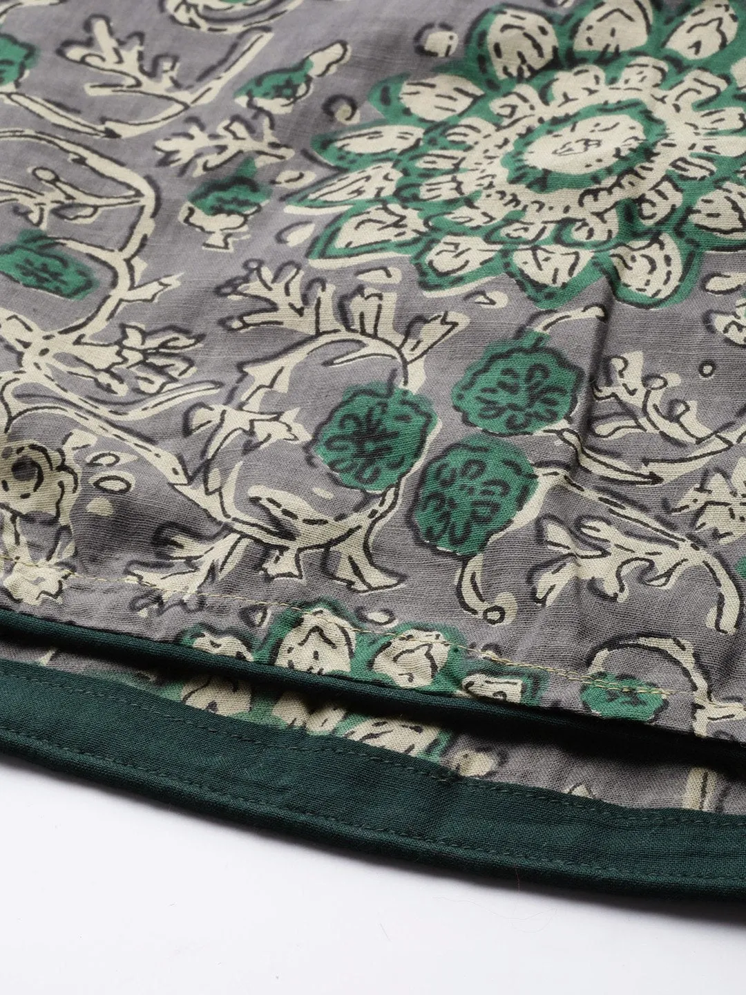 Grey Kalamkari Skirt