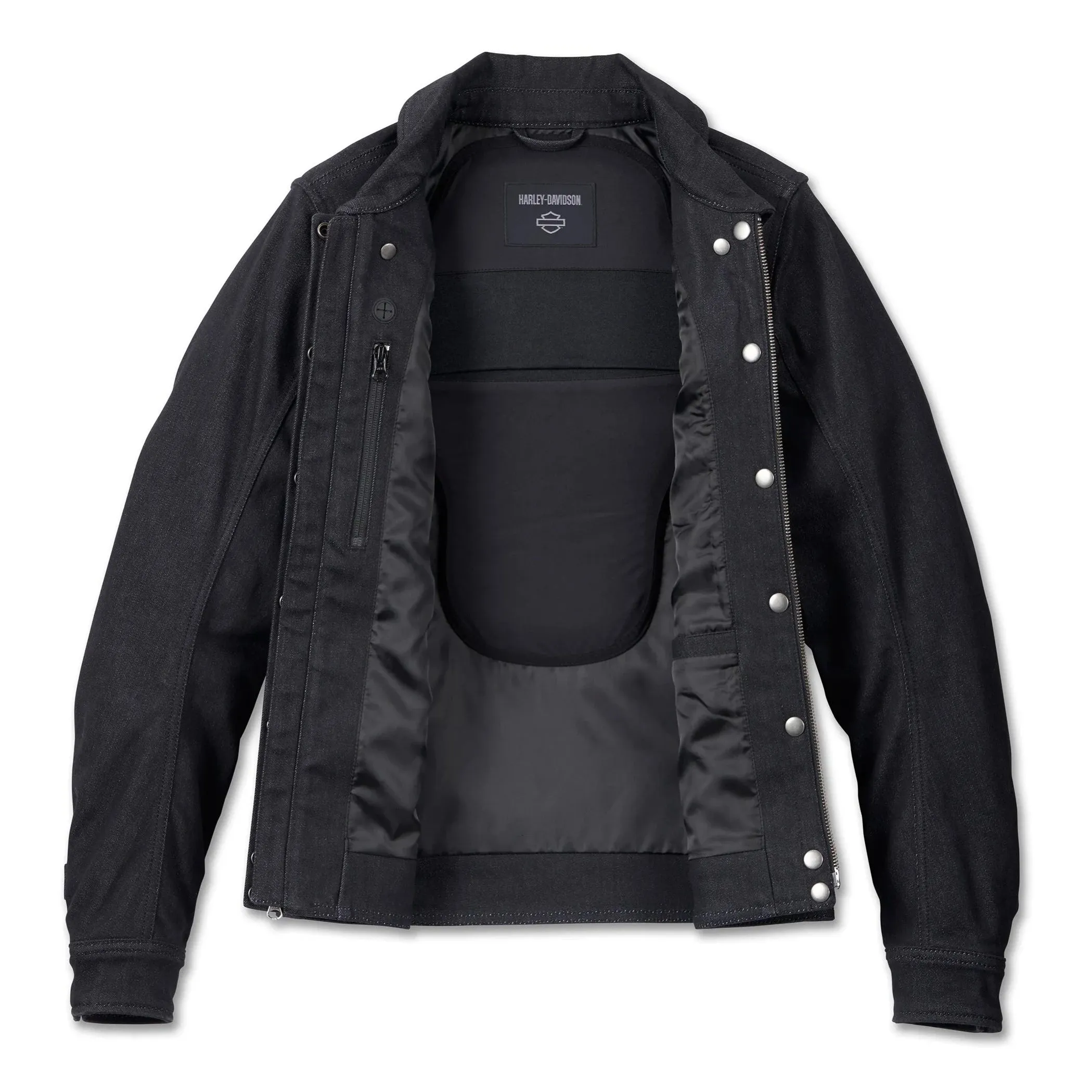 Harley-Davidson® Women's Chisel Denim Trucker Riding Jacket
