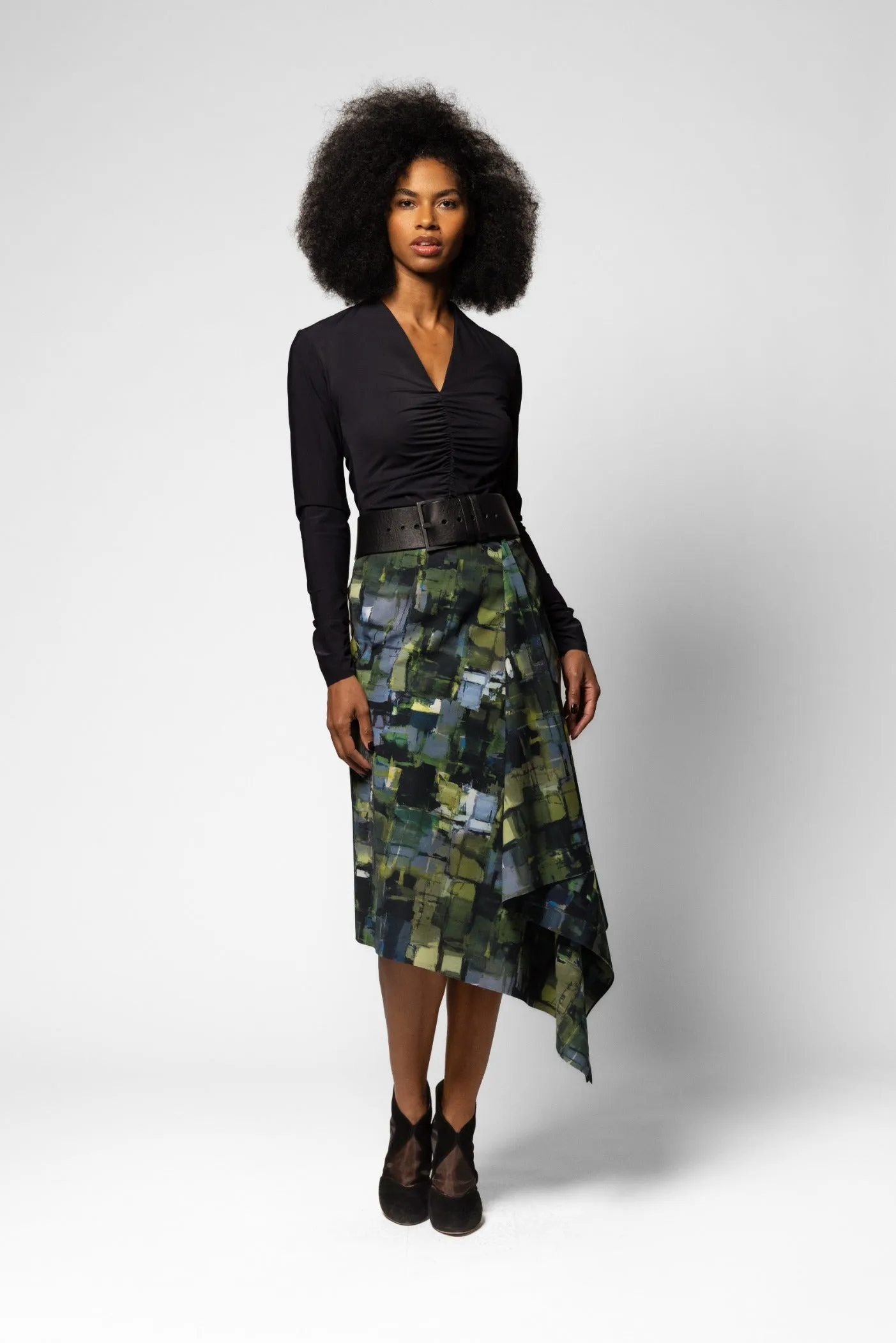 Hemsworth 2 Skirt - Tokyo Print