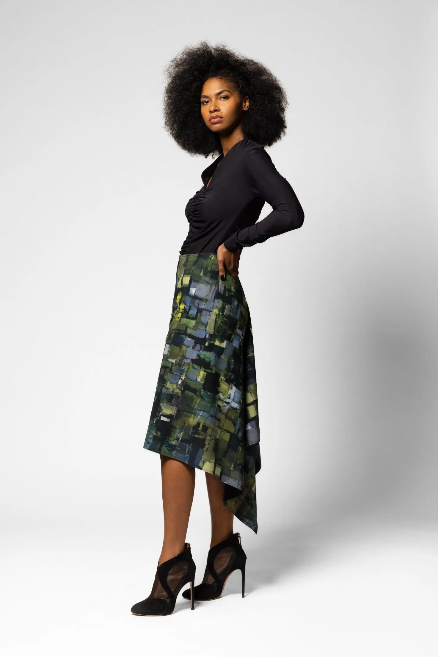 Hemsworth 2 Skirt - Tokyo Print