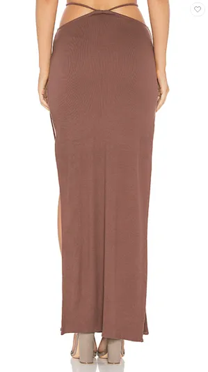 Indah Women's Gigi Solid Side Slit Skirt | Flush
