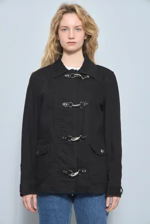 Jacket Negro lauren jeans co Talla L