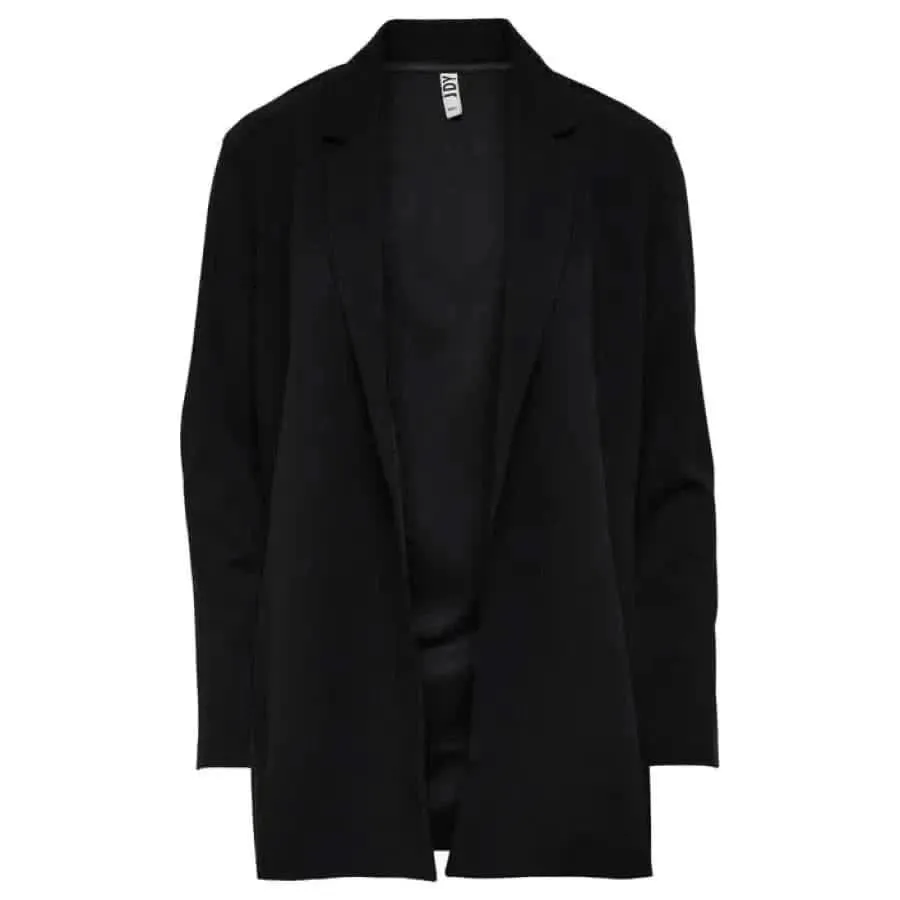 Jacqueline De Yong Women's Black Blazer with Lapel Collar