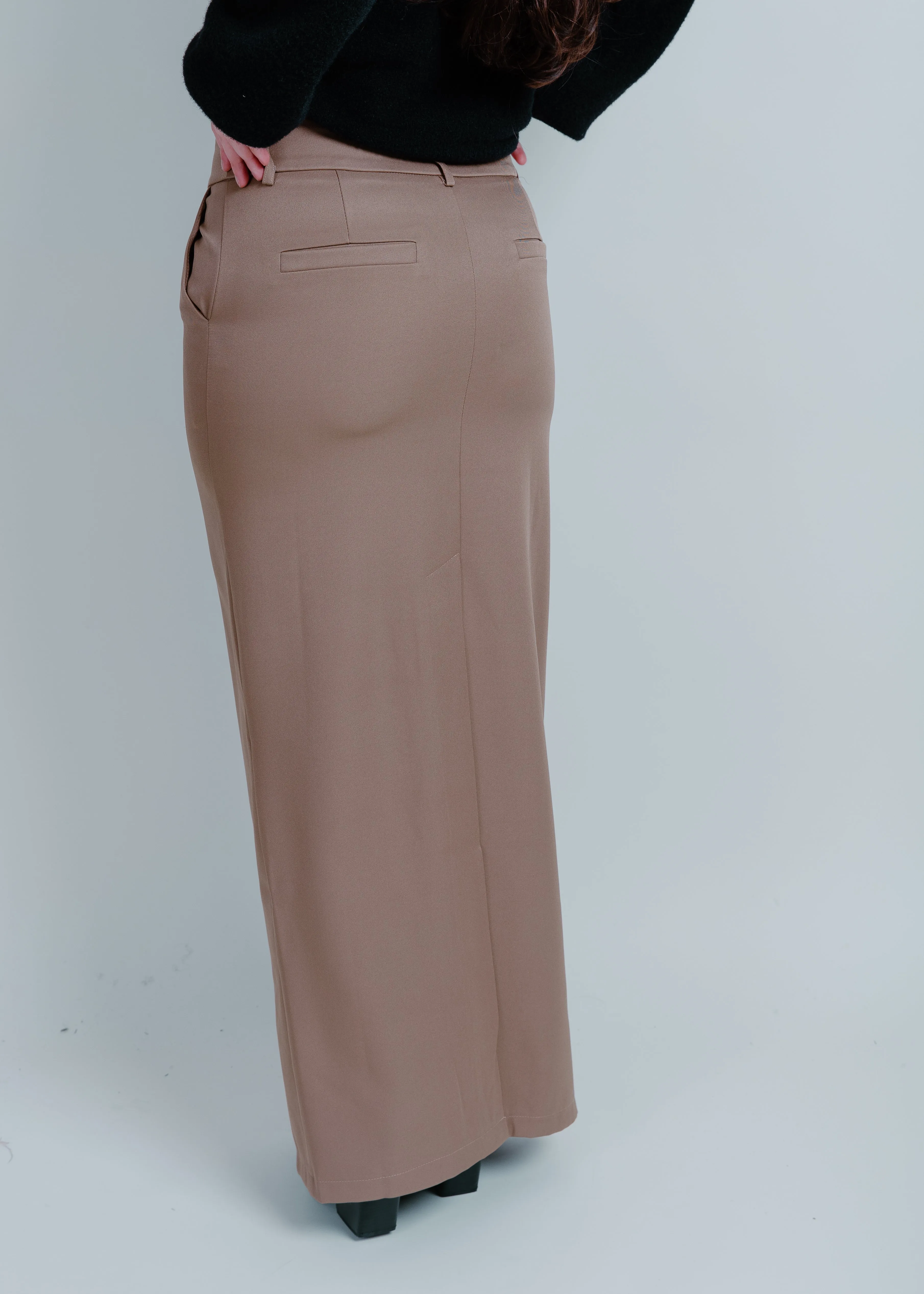Jade Maxi Skirt - Taupe