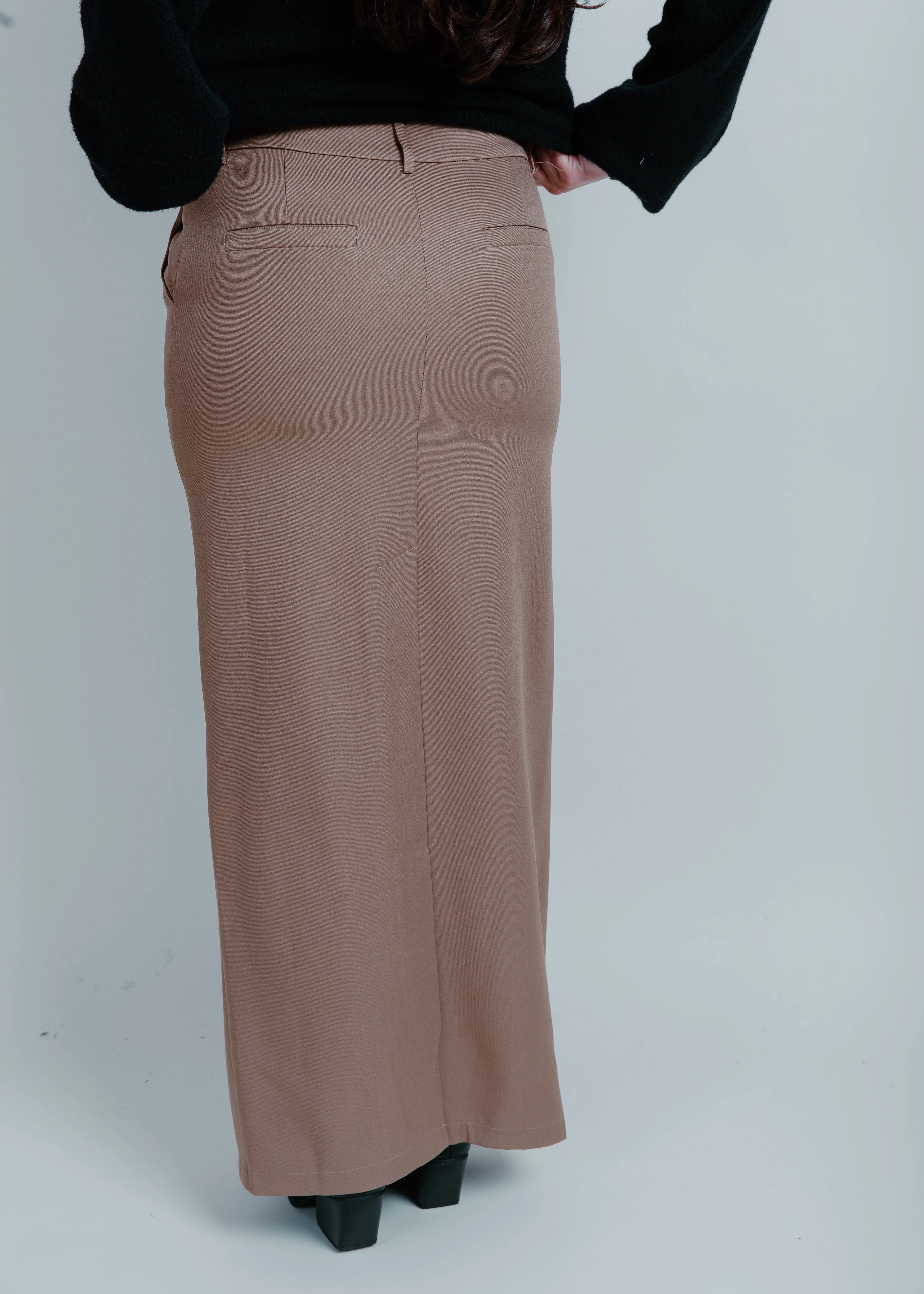 Jade Maxi Skirt - Taupe