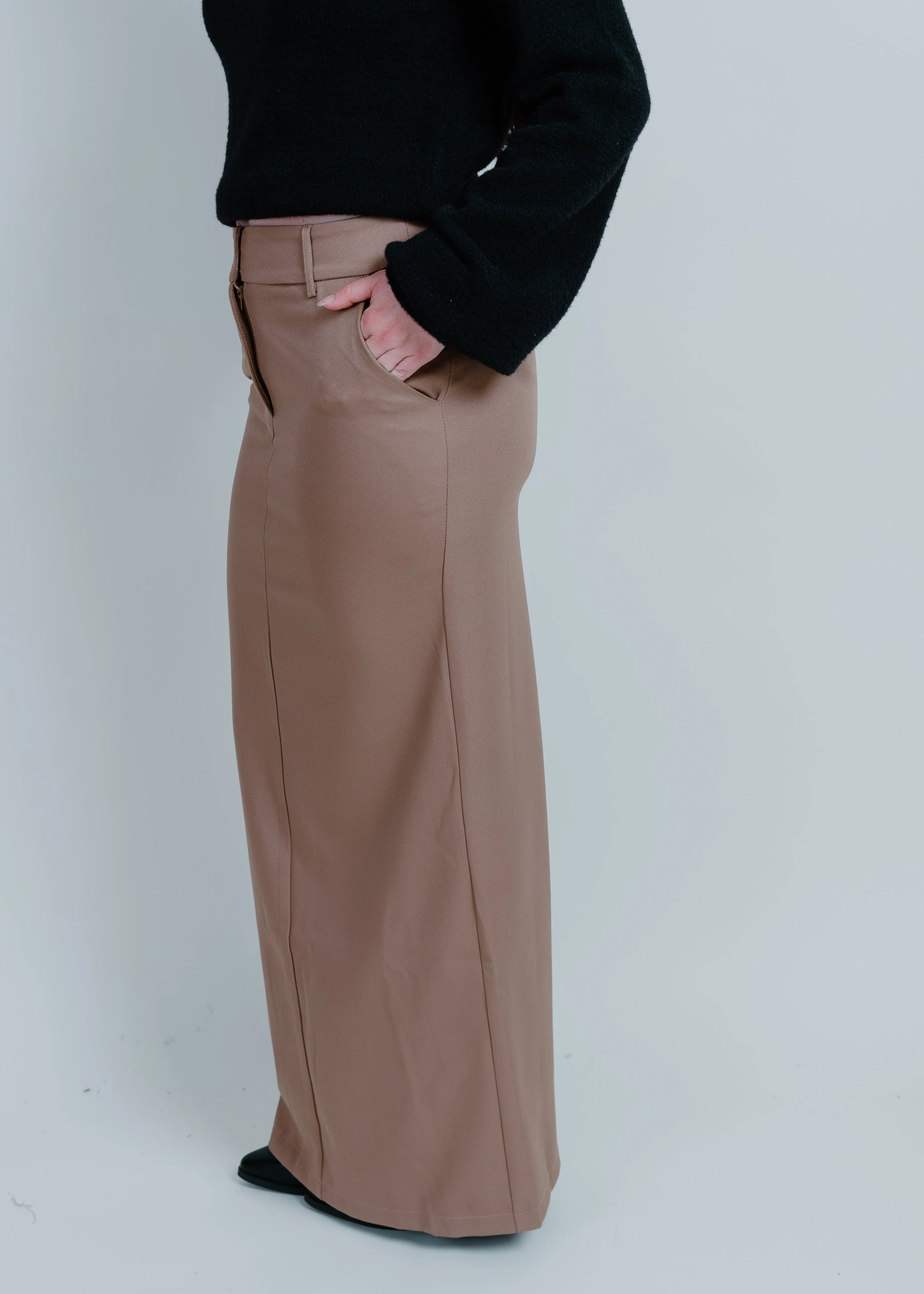 Jade Maxi Skirt - Taupe