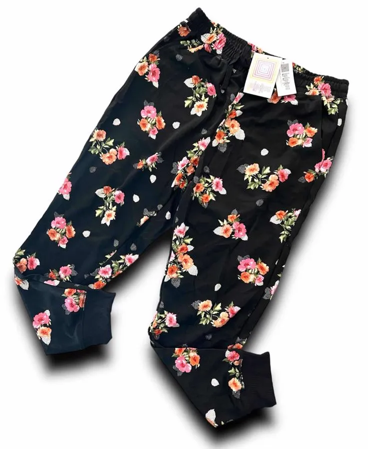 Jax - Black Fuchsia and Coral Floral