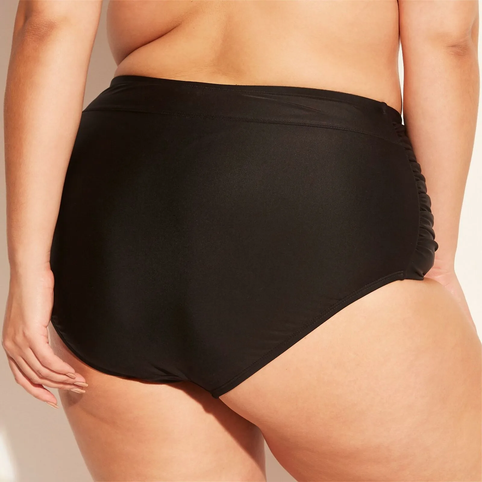 Kona Sol Women's Plus Size High Waist Bikini Bottom