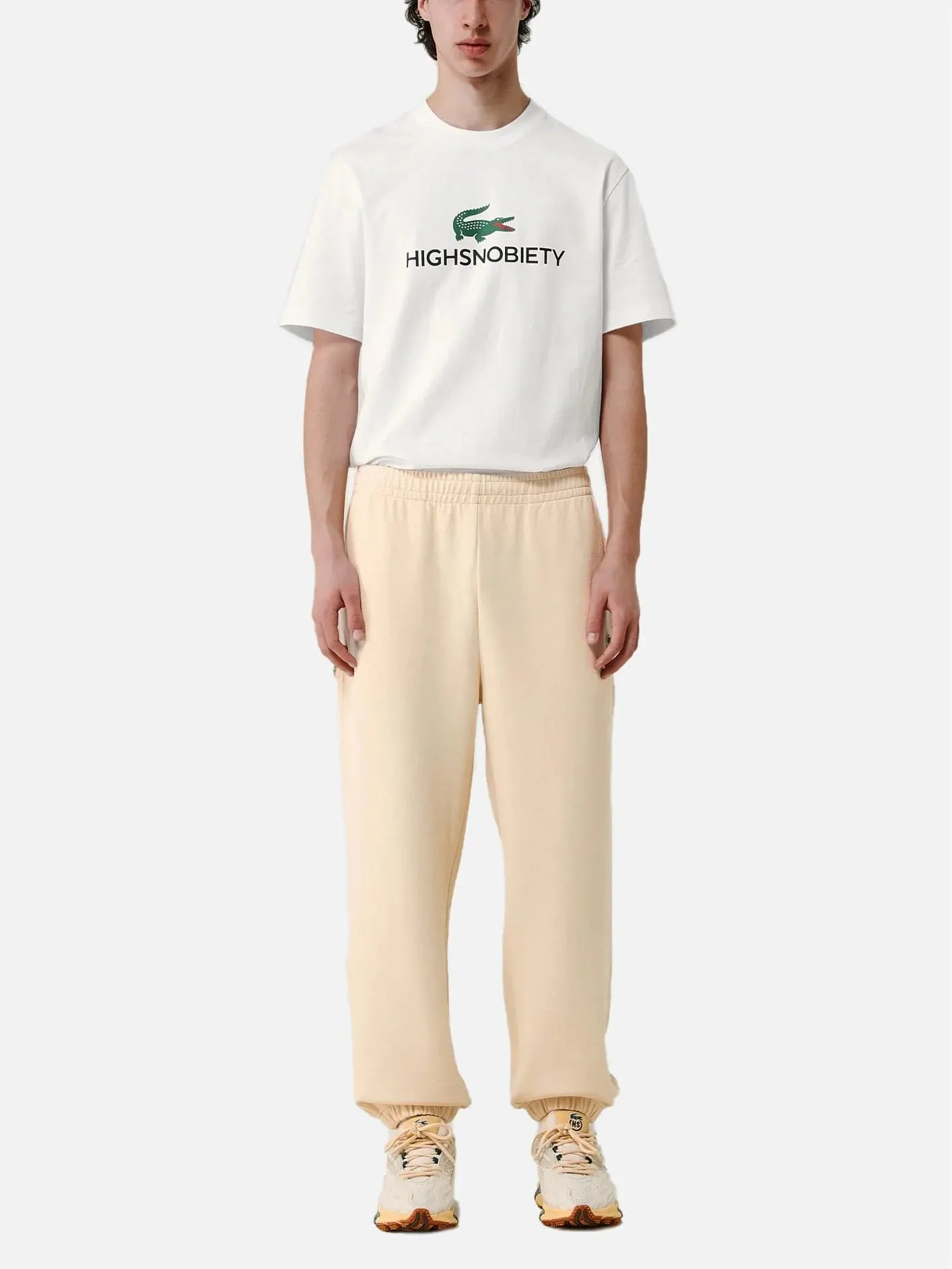 Lacoste x Highsnobiety Oversized Track Pants - Beige