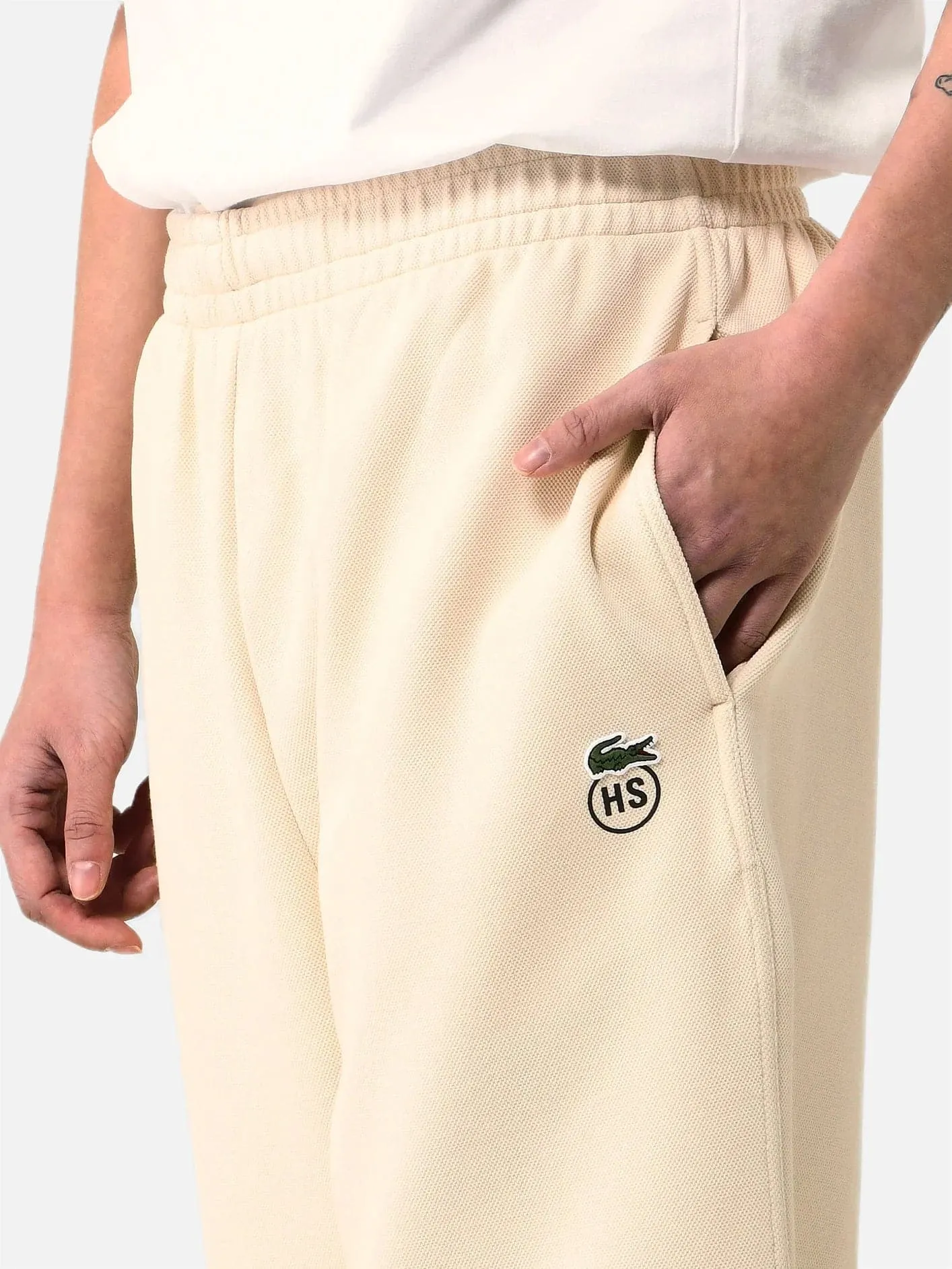Lacoste x Highsnobiety Oversized Track Pants - Beige