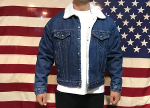 Levis Denim Mens Vintage Sherpa Trucker Jacket