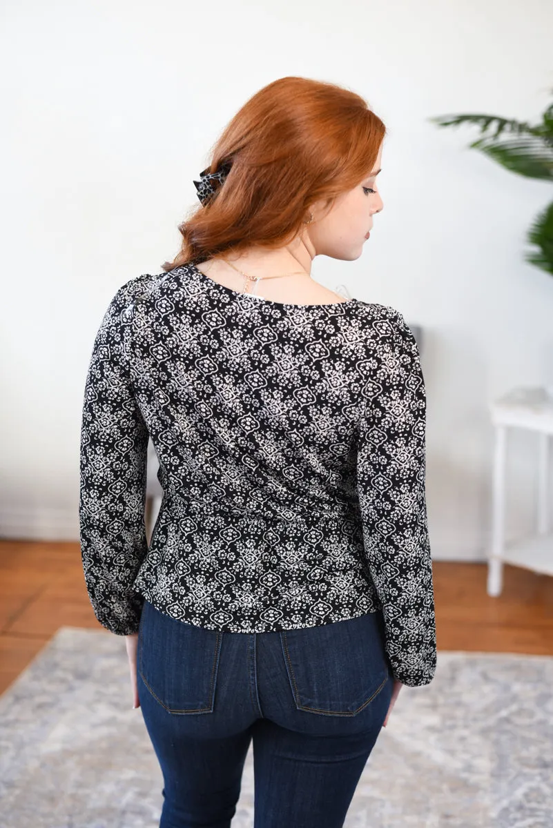 Lilly Surplice Top FINAL SALE