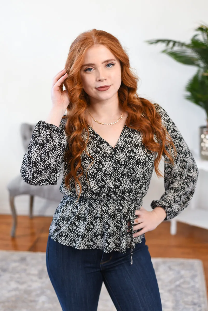 Lilly Surplice Top FINAL SALE