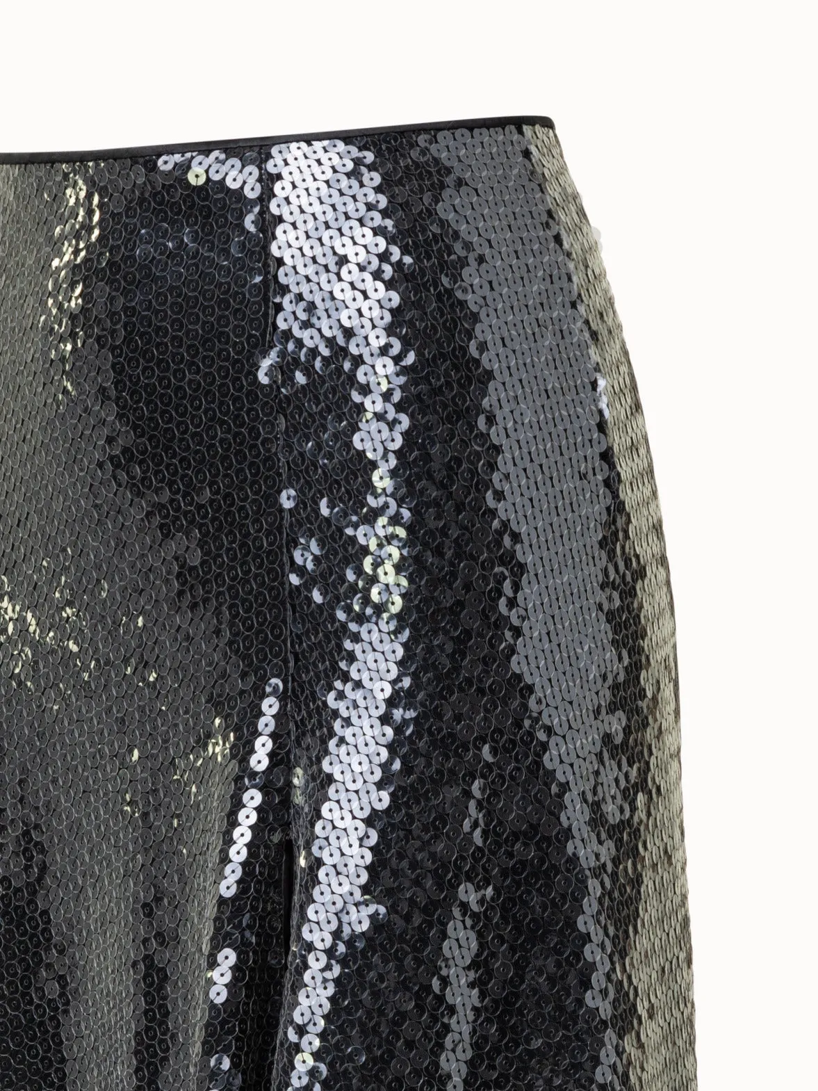 Liquid Sequins Midi Skirt
