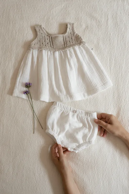 LOLA knit dress bloomer - beige