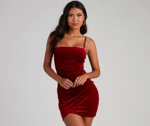Majorly Crushing Stylish Velvet Mini Dress