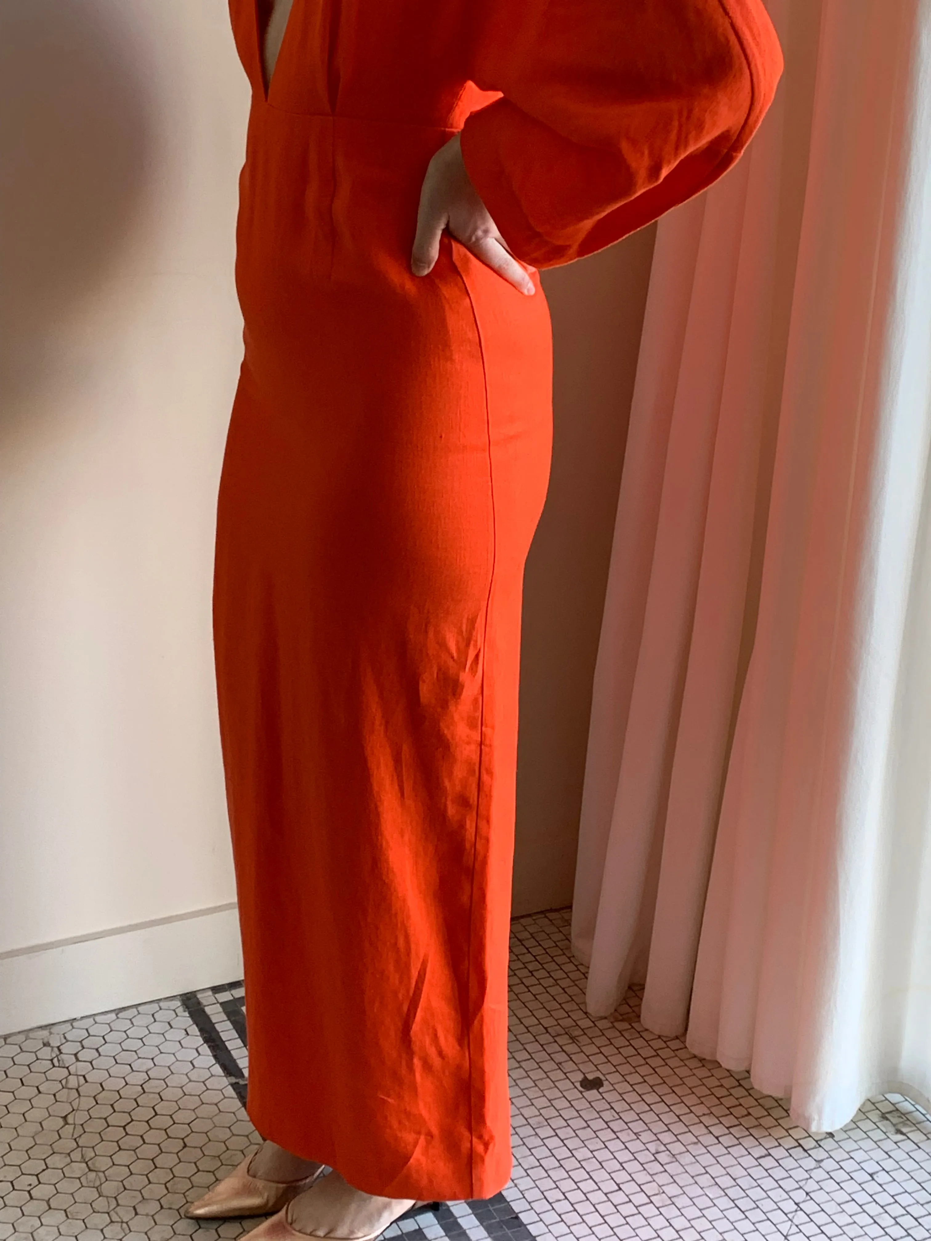 Mara Hoffman orange maxi dress