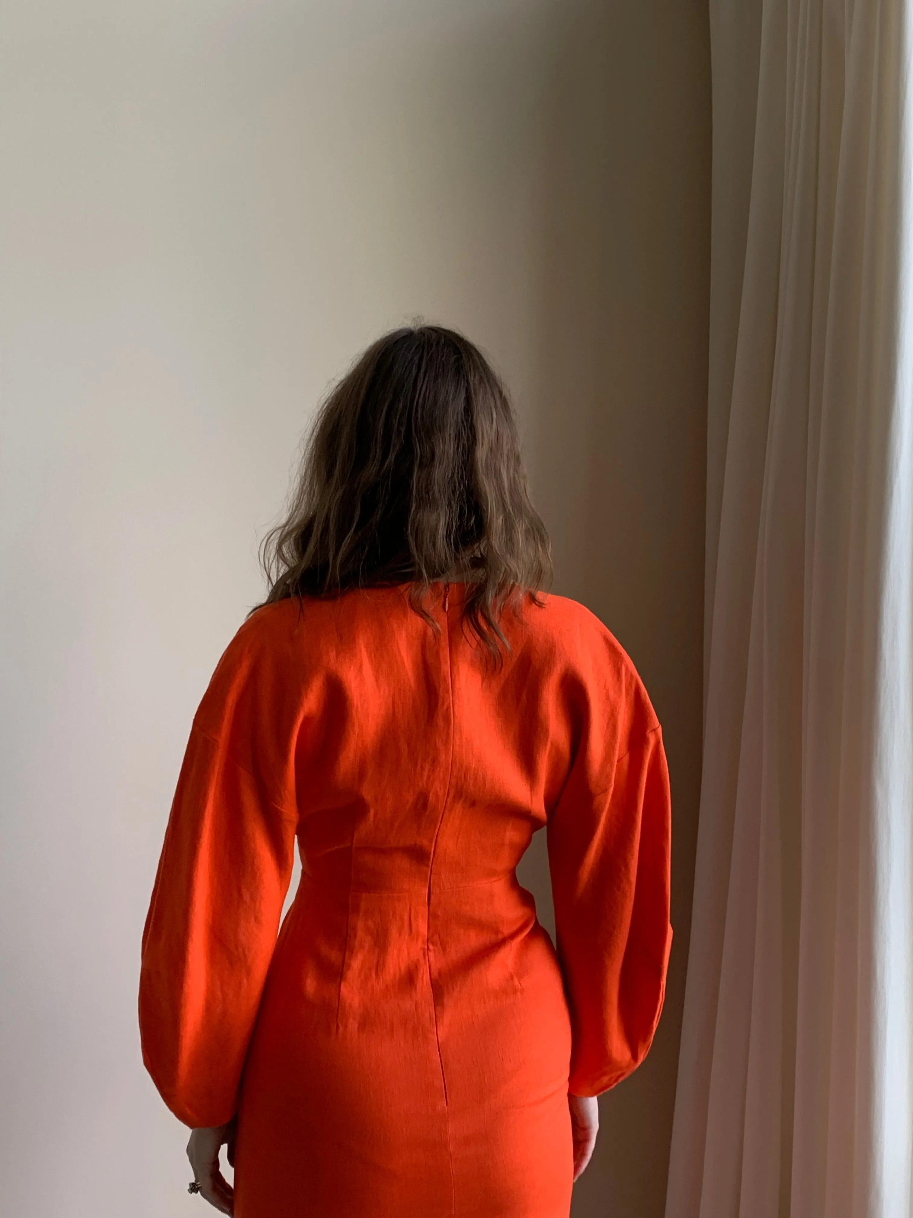 Mara Hoffman orange maxi dress