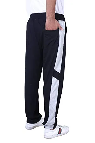 MARK LOUIIS Men's Regular Fit Track pants(ML-BSL-1101_Black_XX-Large)
