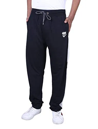 MARK LOUIIS Men's Regular Fit Track pants(ML-BSL-1101_Black_XX-Large)