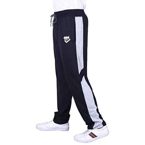 MARK LOUIIS Men's Regular Fit Track pants(ML-BSL-1101_Black_XX-Large)