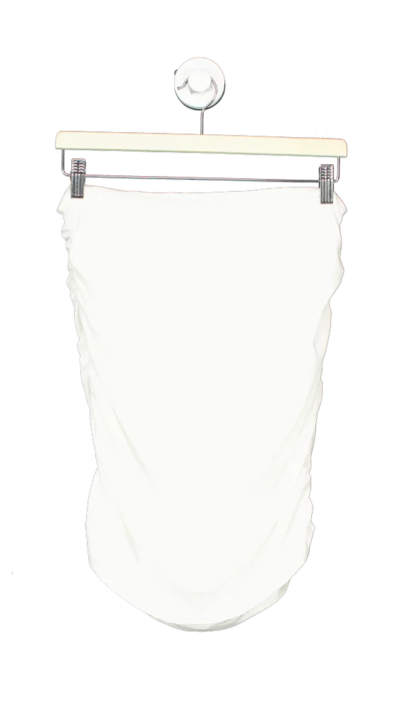Mars the Label White Drape Skirt UK 14