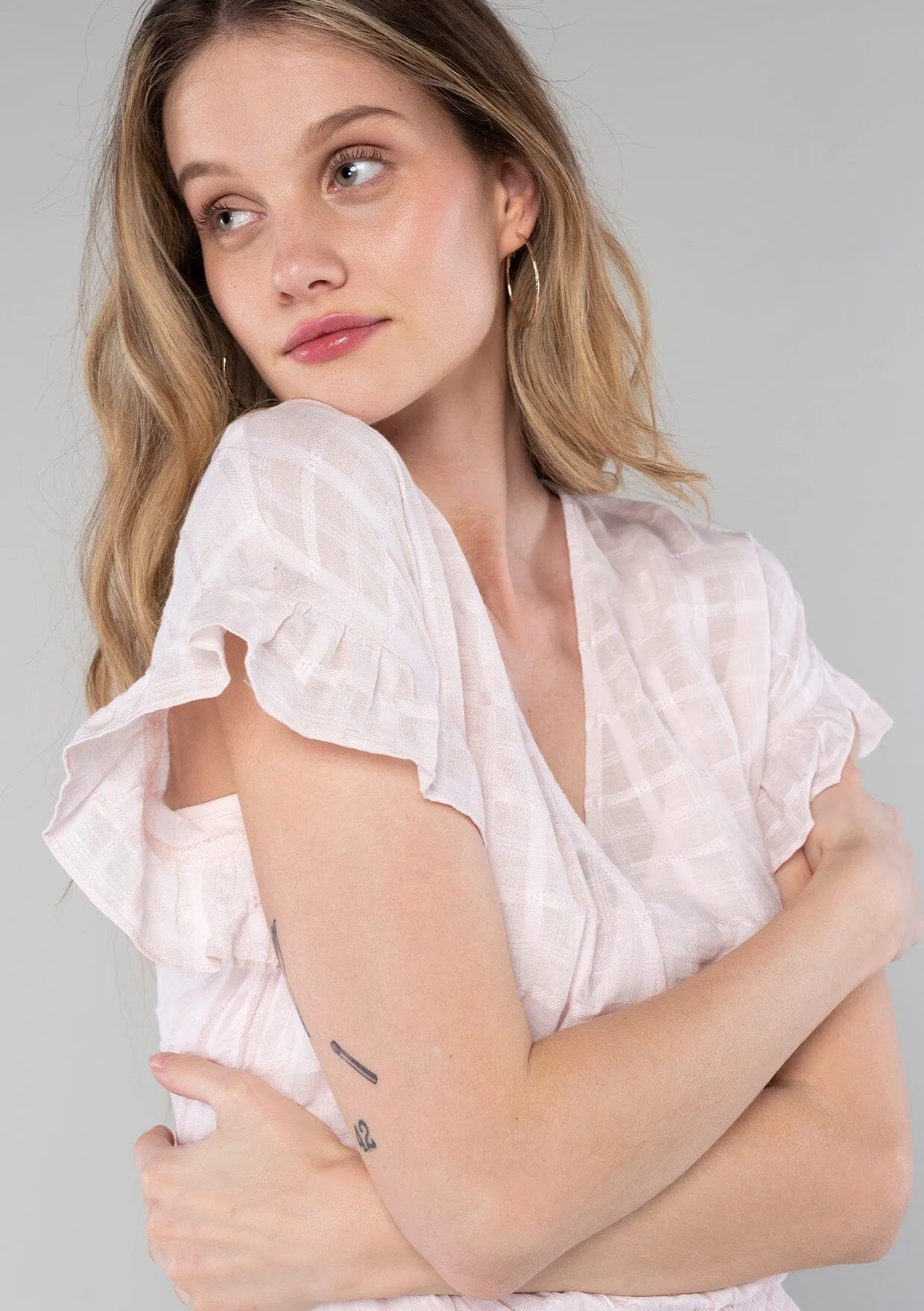 Mathilde Ruffle Sleeve Top