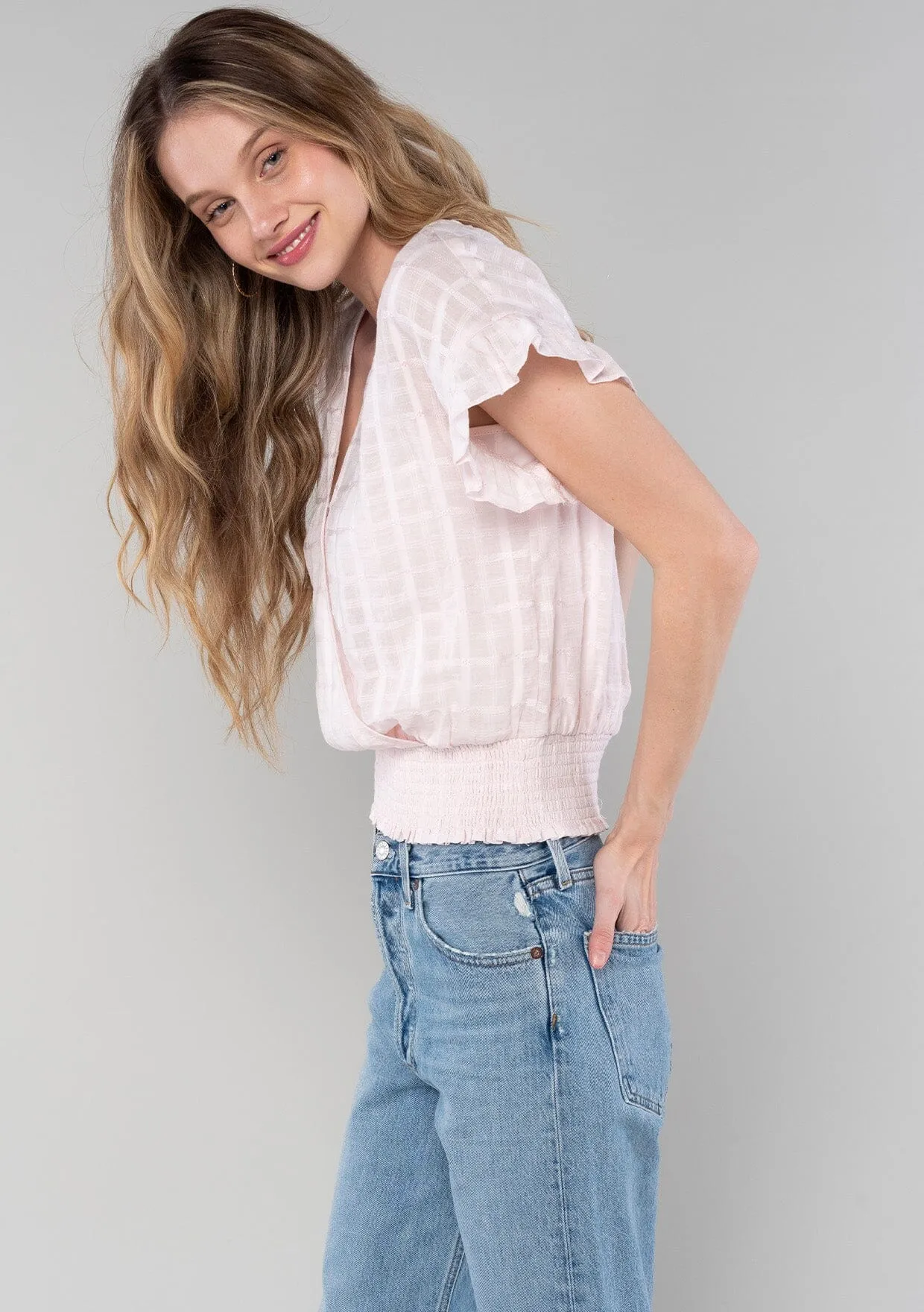 Mathilde Ruffle Sleeve Top