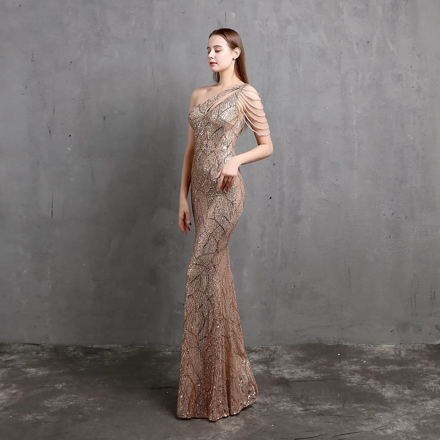 Mayven One Stylish Shoulder Formal Dress