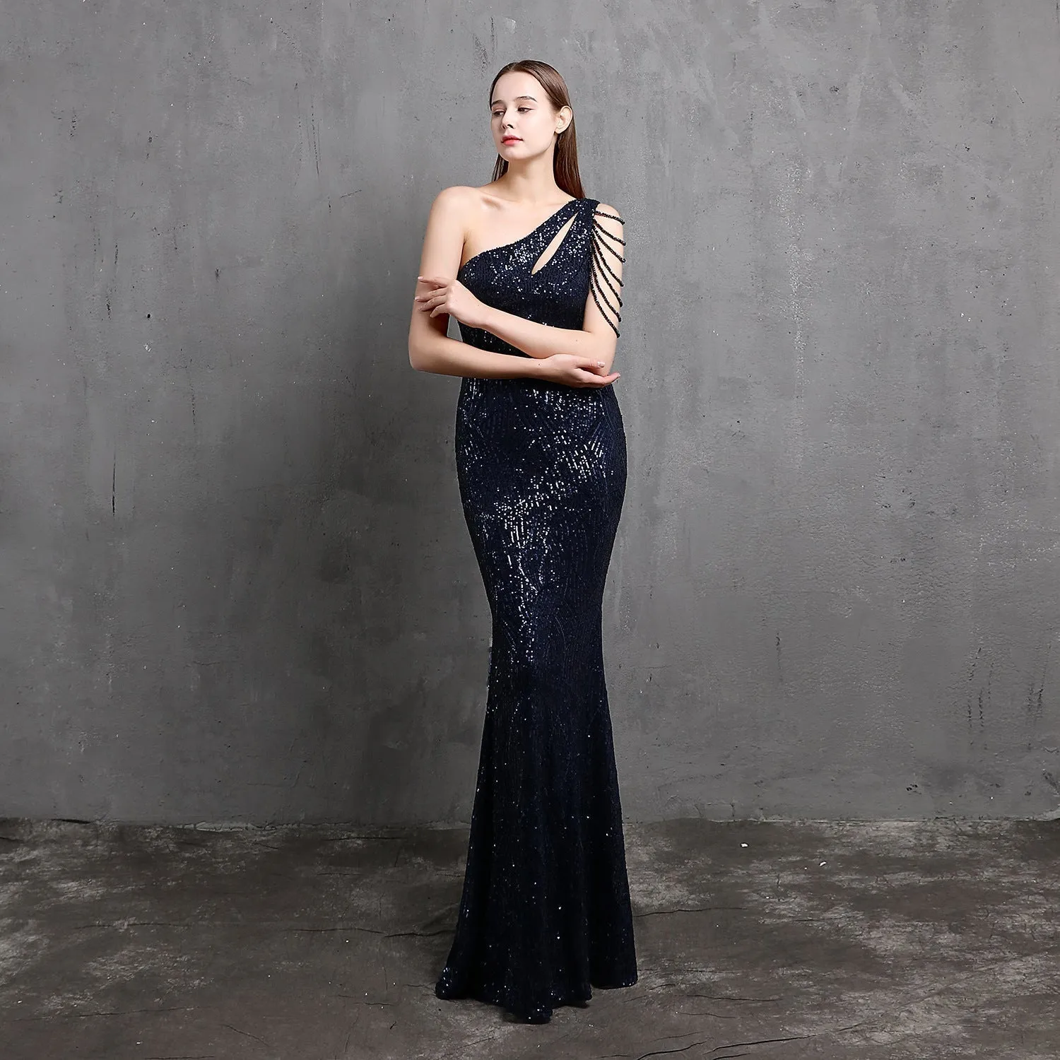 Mayven One Stylish Shoulder Formal Dress