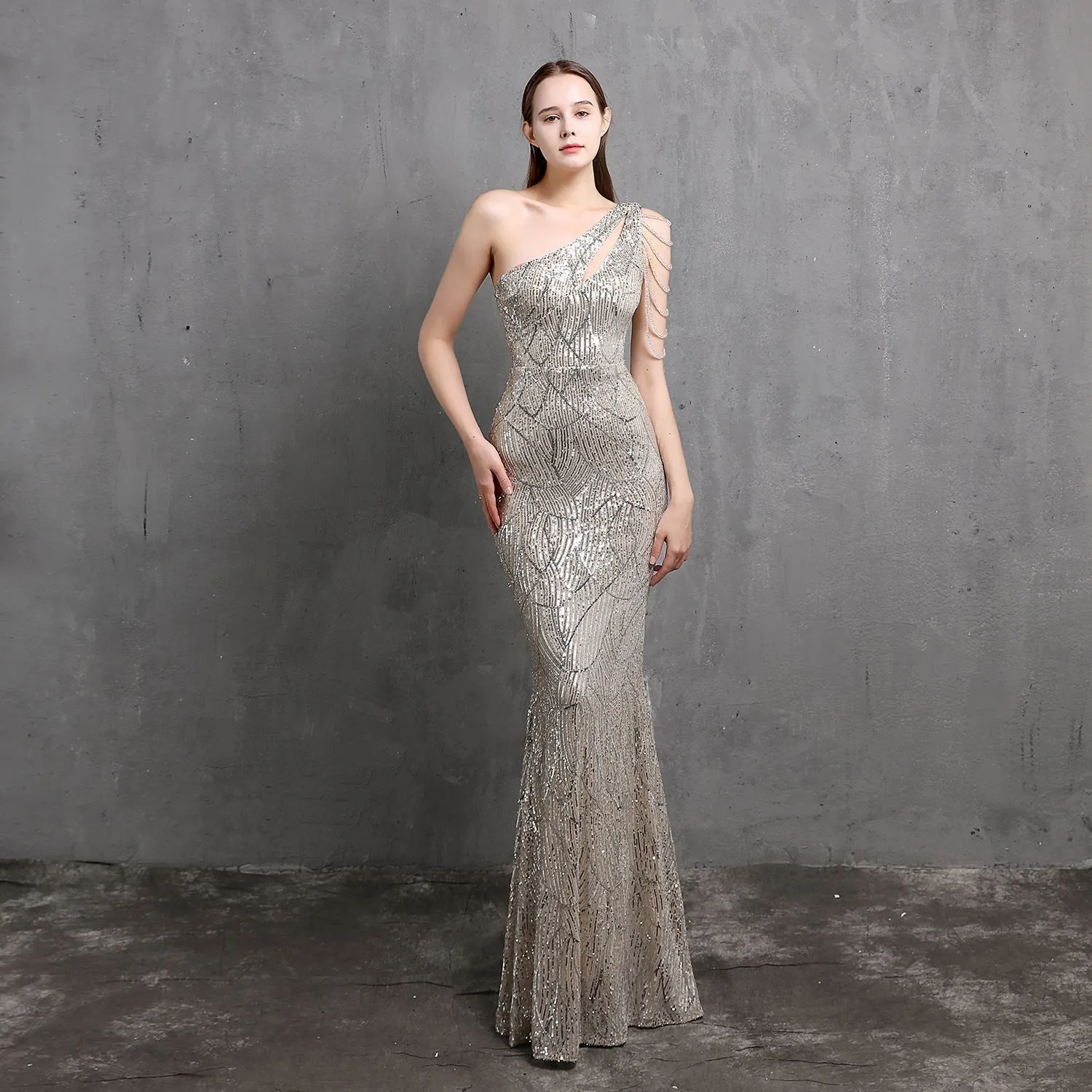 Mayven One Stylish Shoulder Formal Dress