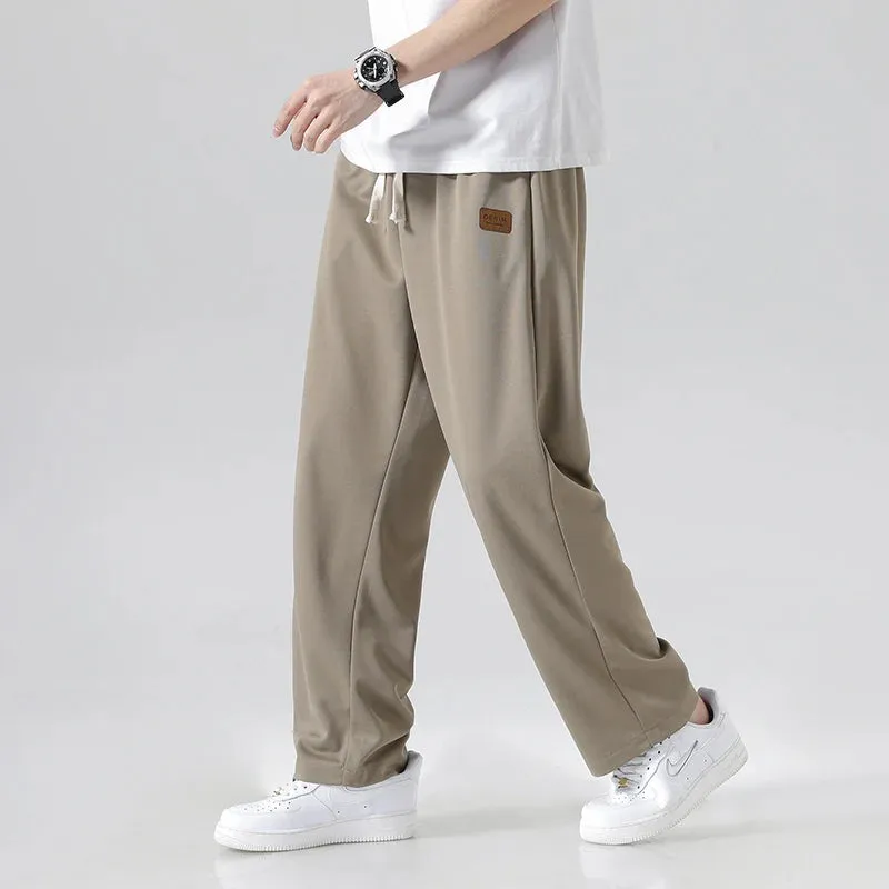 Men's Designer Track Pants - Baggy Fit Polyester Joggers for Casual and Sports Wear
