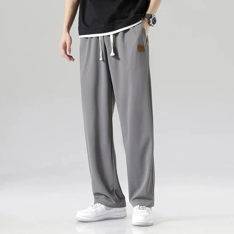 Men's Designer Track Pants - Baggy Fit Polyester Joggers for Casual and Sports Wear