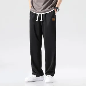 Men's Designer Track Pants - Baggy Fit Polyester Joggers for Casual and Sports Wear