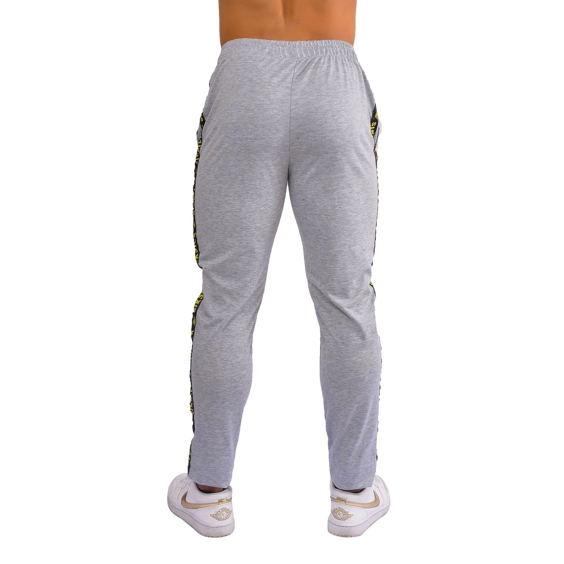 Men's Sik Silk Fitness Elastic  Skinny Track Pants
