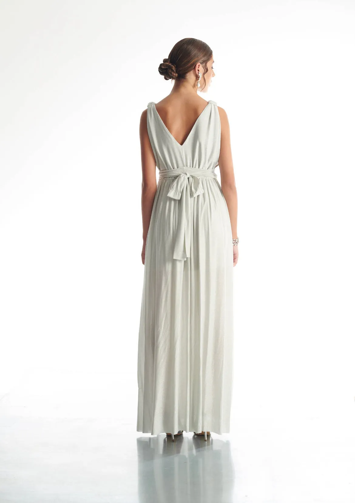Metallic Long Knit Dress