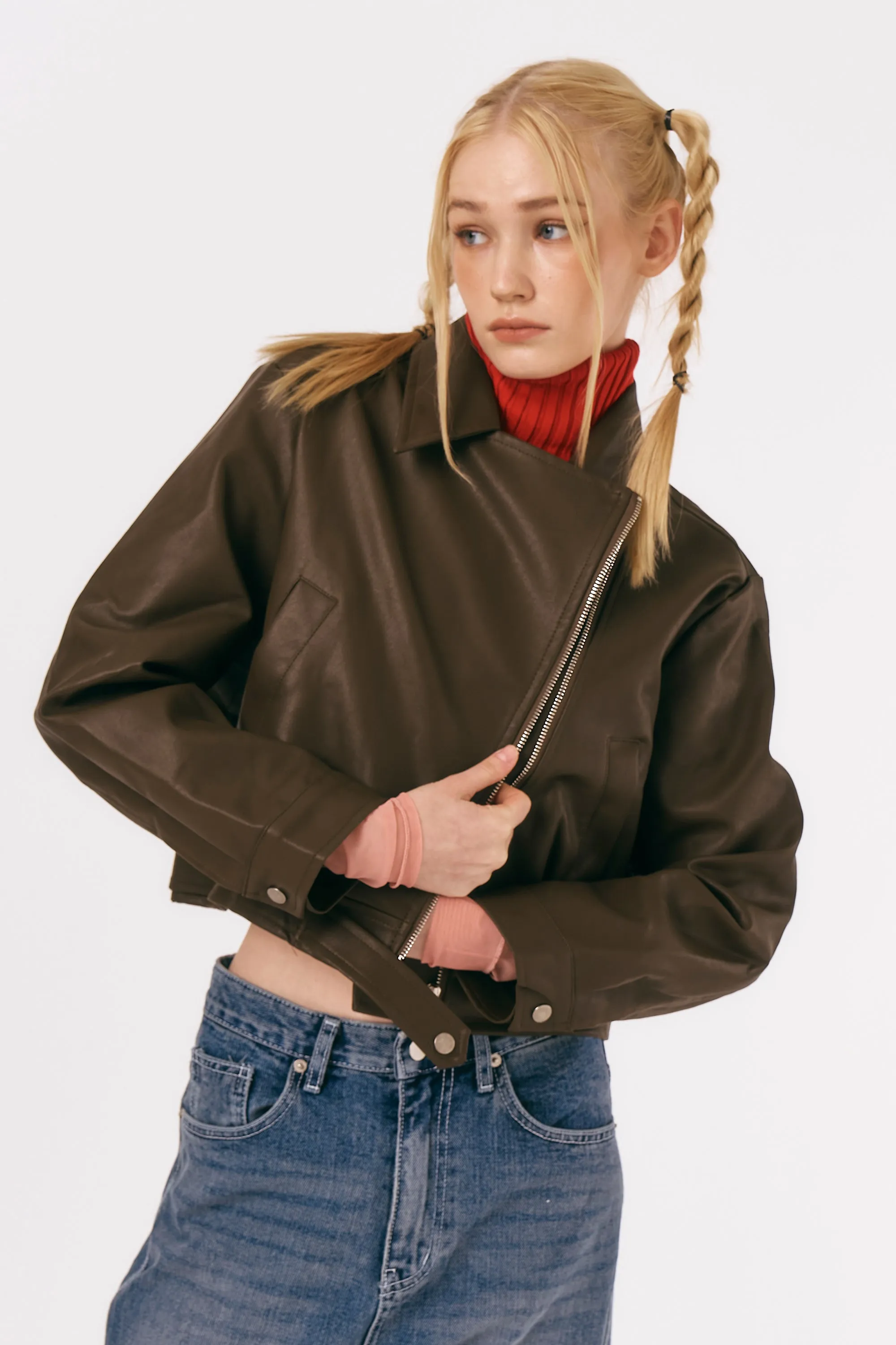 Mia Pleather Rider Jacket