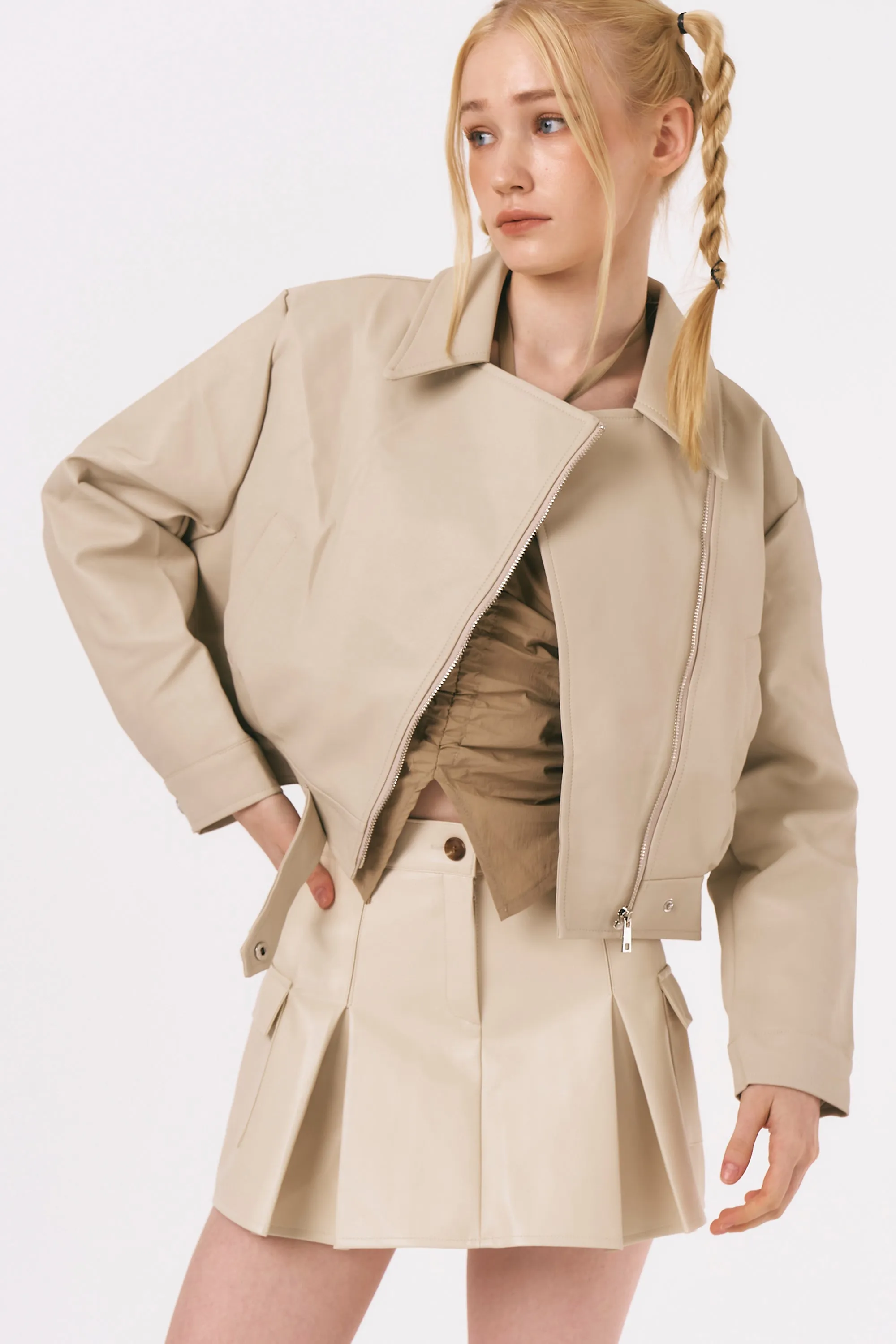 Mia Pleather Rider Jacket