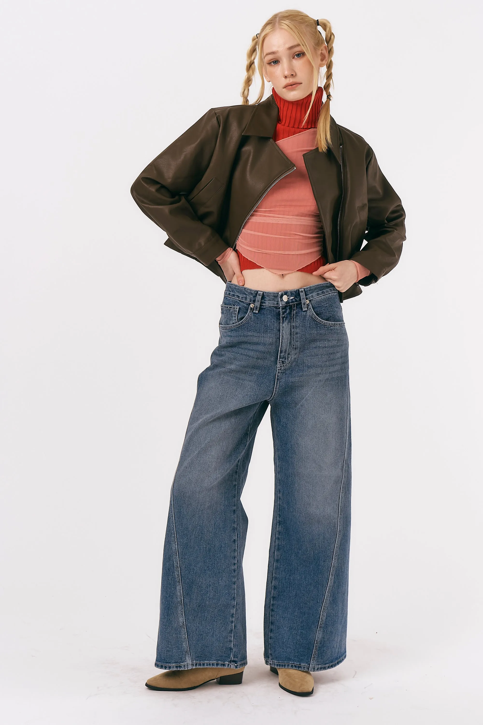 Mia Pleather Rider Jacket