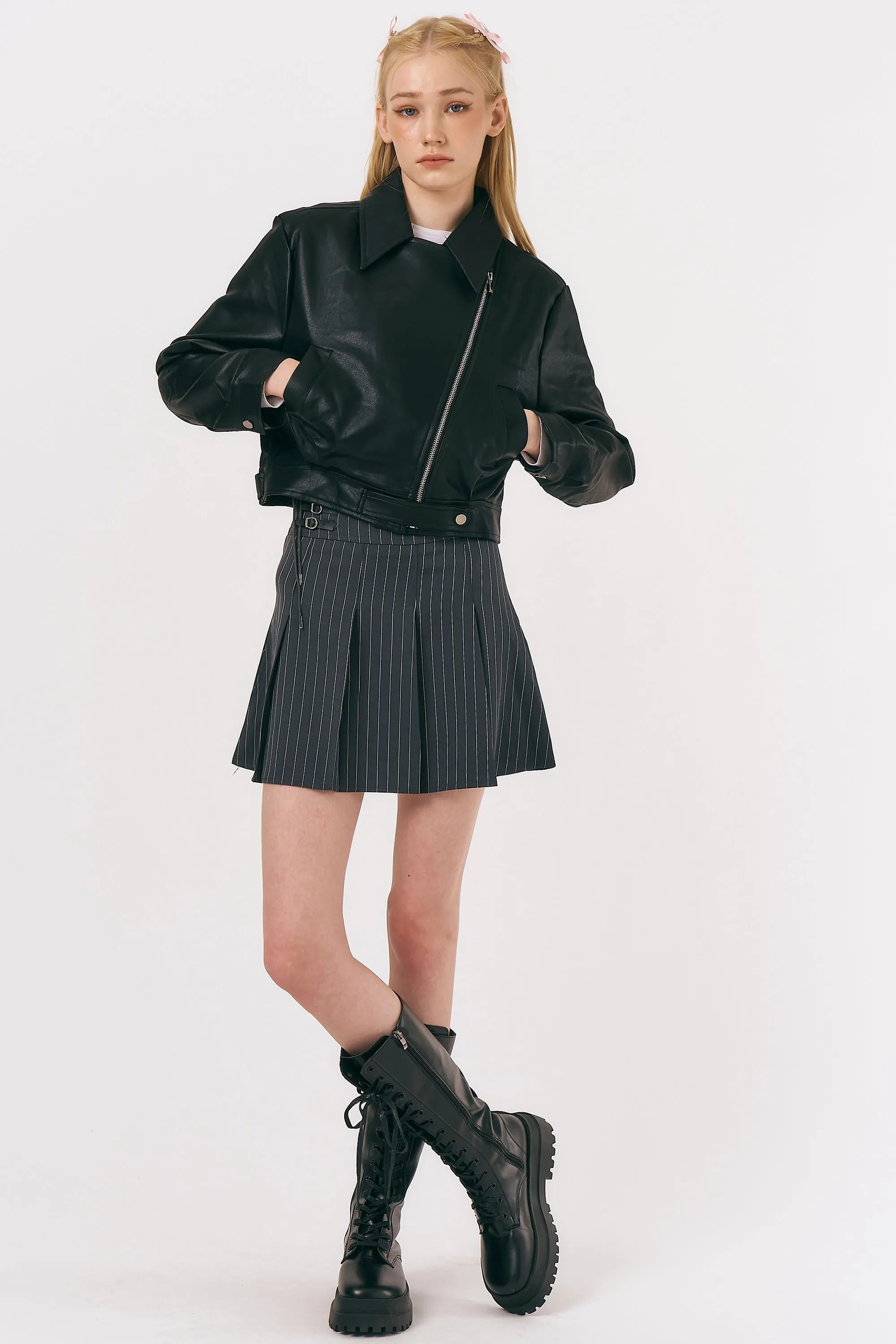 Mia Pleather Rider Jacket